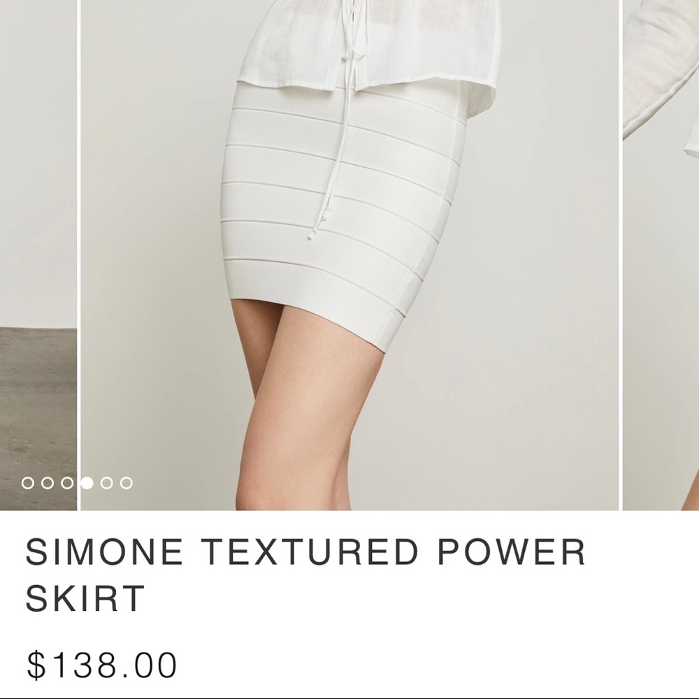 BCBG Maxazria 
Simone Textured Power Skirt